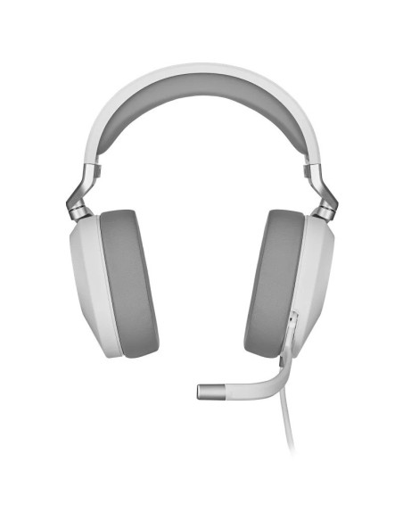AURICULARES + MICROFONO CORSAIR HS65 USB GAMING HEADSET RGB 7.1 WHITE