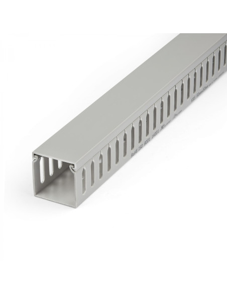StarTech.com Canaleta para Cableado con Ranura Abierta y Tapa, 50 mm