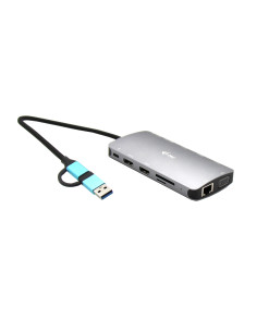 i-tec USB 3.0 USB-C/Thunderbolt 3x Display Metal Nano Dock with LAN +