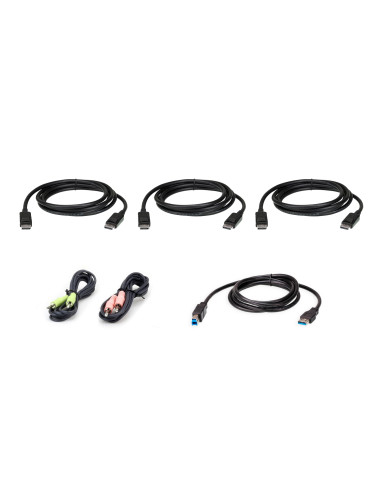ATEN Kit de cable para KVM seguro DisplayPort triple display USB de