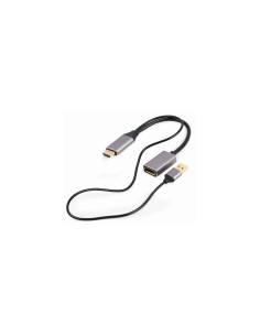 Gembird A-HDMIM-DPF-02 adaptador de cable de vÍ­deo 0,1 m HDMI tipo A (Estándar) DisplayPort Negro