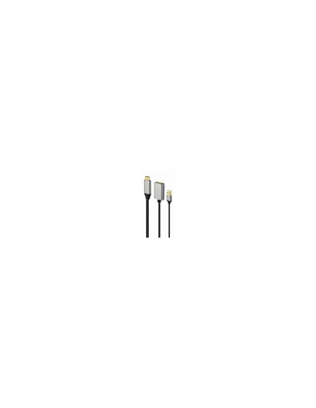 Gembird A-HDMIM-DPF-02 adaptador de cable de vÍ­deo 0,1 m HDMI tipo A (Estándar) DisplayPort Negro