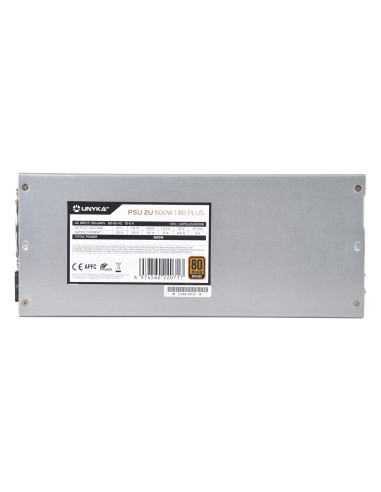 UNYKAch Fuente de Alimentación 2U 600W 80 Plus Bronce