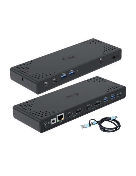 i-tec USB 3.0 / USB-C / Thunderbolt 3 Dual Display Docking Station