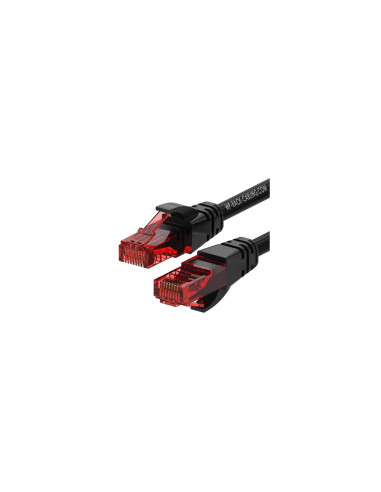 WP WPC-PAT-6U002BL cable de red Negro, Rojo 0,5 m Cat6 U/UTP (UTP)