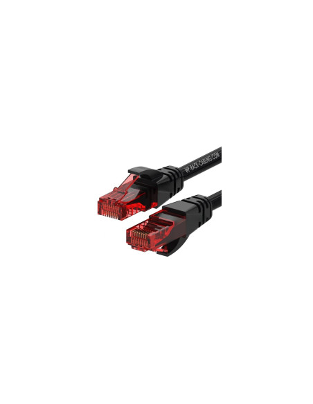 WP WPC-PAT-6U002BL cable de red Negro, Rojo 0,5 m Cat6 U/UTP (UTP)