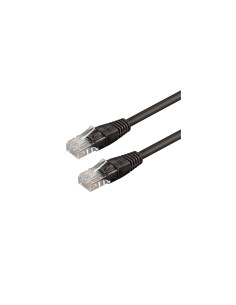 WP WPC-PAT-6U030BL cable de red Negro 3 m Cat6 U/UTP (UTP)
