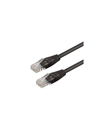 WP WPC-PAT-6U050BL cable de red Negro 5 m Cat6 U/UTP (UTP)