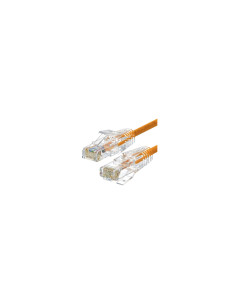 WP WPC-PAT-6AU002O-S cable de red Naranja, Transparente 0,2 m Cat6a U/UTP (UTP)