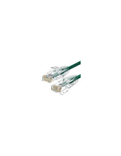 WP WPC-PAT-6AU010G-S cable de red Verde, Transparente 1 m Cat6a U/UTP (UTP)