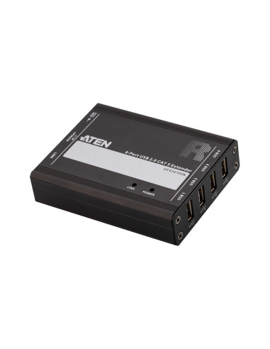 ATEN Extensor USB 2.0 por Cat 5 con hub de cuatro puertos (hasta 100