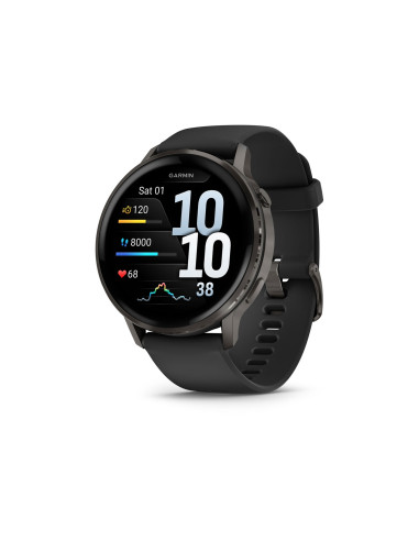 Garmin Venu 4 3,56 cm (1.4") AMOLED 45 mm Digital 454 x 454 Pixeles Pantalla táctil Negro Wifi GPS (satélite)