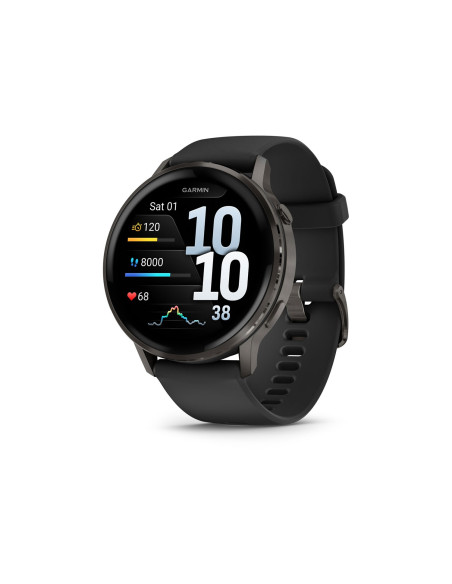 Garmin Venu 4 3,56 cm (1.4") AMOLED 45 mm Digital 454 x 454 Pixeles Pantalla táctil Negro Wifi GPS (satélite)