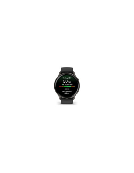 Garmin Venu 4 3,56 cm (1.4") AMOLED 45 mm Digital 454 x 454 Pixeles Pantalla táctil Negro Wifi GPS (satélite)