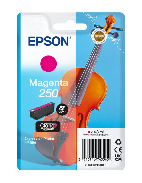 Epson 250 Violin Claria Photo HD cartucho de tinta 1 pieza(s)