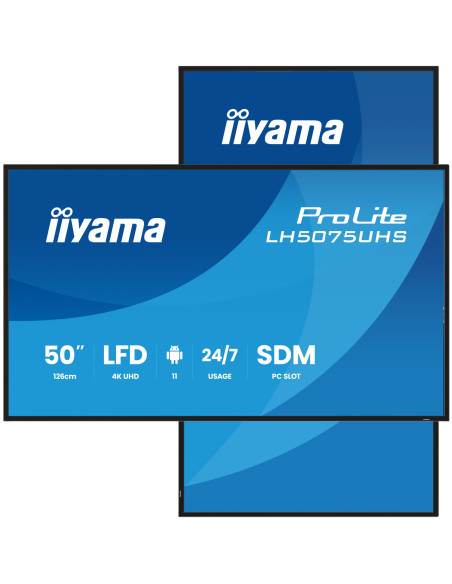 iiyama LH5075UHS-B2AG pantalla de señalización Pantalla plana para