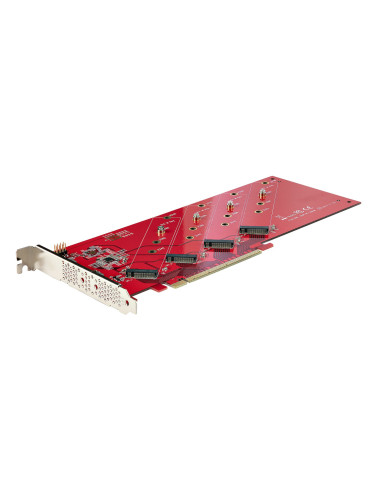 StarTech.com QUAD-M2-PCIE-CARD-B tarjeta y adaptador de interfaz