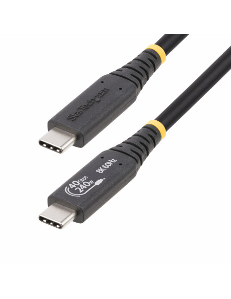 StarTech.com Cable USB4 de 1m - Cable USB Tipo C Certificado USB-IF -