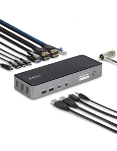 StarTech.com Docking Station Universal USB-C de 3 Pantallas - Docking