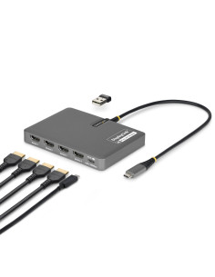 StarTech.com QUAD-USB-HDMI-ADAPT base para portátil y replicador de