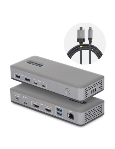StarTech.com Docking Station USB-C de 2 Monitores HDMI - 4K 60Hz -