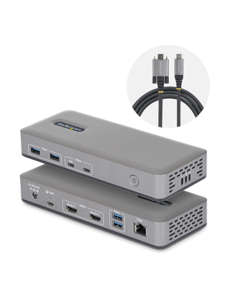 StarTech.com Docking Station USB-C de 2 Monitores HDMI - 4K 60Hz -