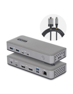 StarTech.com Docking Station USB-C de 2 Monitores DisplayPort - 4K