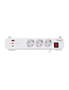Equip 245556 base múltiple 2 m 3 salidas AC Interior Blanco
