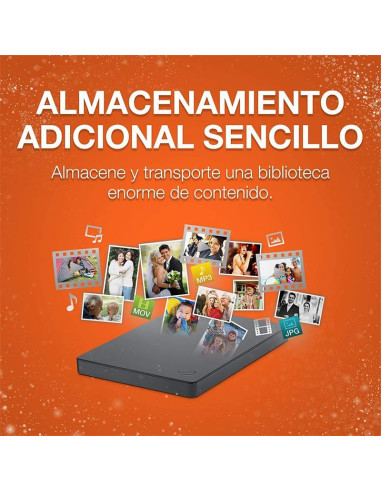 DISCO DURO EXTERNO SEAGATE 1TB 2,5 USB 3.0