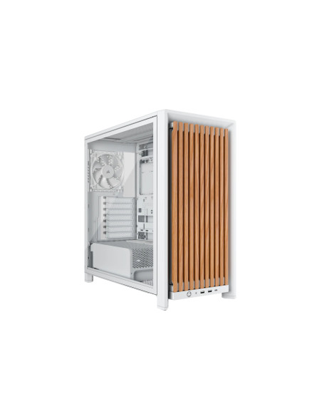 Corsair FRAME 4000D WOOD RS Midi Tower Madera, Blanco