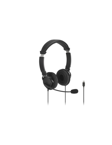 Kensington Auriculares Classic EQ USB-C con control de volumen y