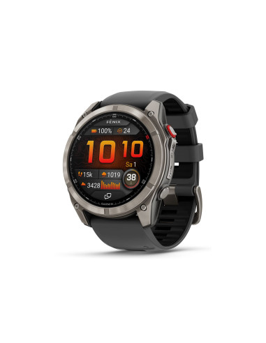 Garmin fēnix 8 Pro 3,56 cm (1.4") AMOLED 51 mm Digital 454 x 454 Pixeles Pantalla táctil Grafito, Titanio Wifi GPS (satélite)