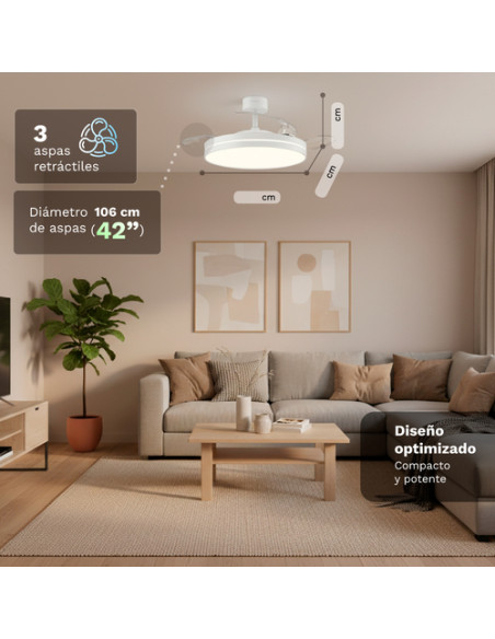 Grunkel SKYWHITE42 ventilador Blanco