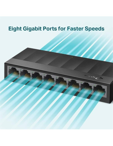 SWITCH TP-LINK GIGABIT 8 PUERTOS LS1008G