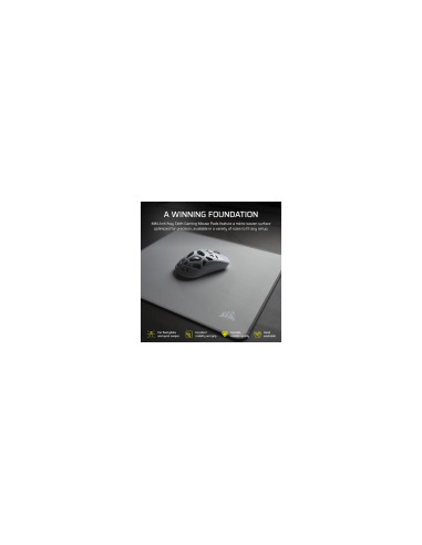 Corsair MM 2XL Gray Alfombrilla de ratón para juegos Gris