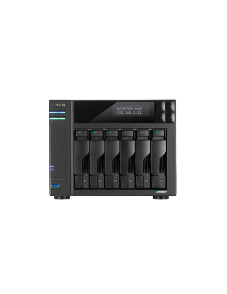 Asustor LOCKERSTOR 6 Gen2 NAS Escritorio Intel® Celeron® N5105 8 GB DDR4 Unidad de disco duro ADM Negro