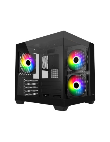 FSP S140-BA Carcasa Mini Tower mITX, mATX Negro ARGB