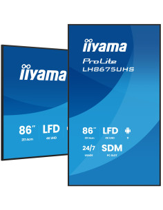 iiyama LH8675UHS-B2AG pantalla de señalización Pantalla plana para