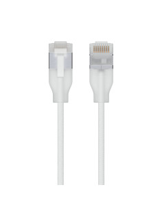 Ubiquiti UACC-Cable-Patch-EL-C6A-1M-W cable de red Translúcido, Blanco Cat6a