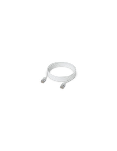 Ubiquiti UACC-Cable-Patch-EL-C6A-3M-W cable de red Translúcido, Blanco Cat6a
