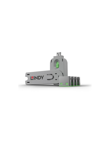 Lindy 40451 bloqueador de puerto Bloqueador de puerto + clave USB