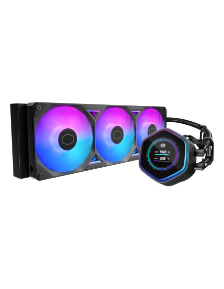 Cooler Master MasterLiquid Atmos II 360 LCD Black Procesador Kit de refrigeración líquida 12 cm Negro 1 pieza(s)