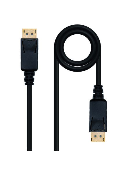 Nanocable Cable DisplayPort 1.2, DP/M-DP/M, Negro, 10 m
