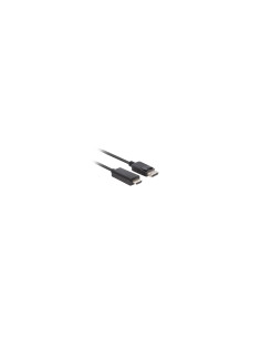 Lanberg CA-DPHD-11CC-0010-BK cambiador de género para cable DisplayPort HDMI Negro 2