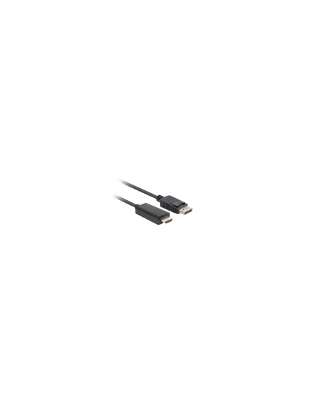 Lanberg CA-DPHD-11CC-0010-BK cambiador de género para cable DisplayPort HDMI Negro