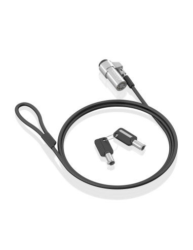 AISENS Cable de Seguridad tipo NANO con cerradura de llave para