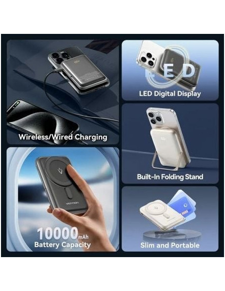 POWERBANK VENTION 10000MAH USB-C 20W WHITE