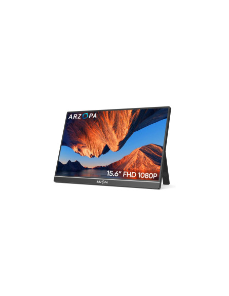 ARZOPA Monitor A1 Portátil 15.6" FHD 1080P IPS, Pantalla Externa USB C Ultradelgada