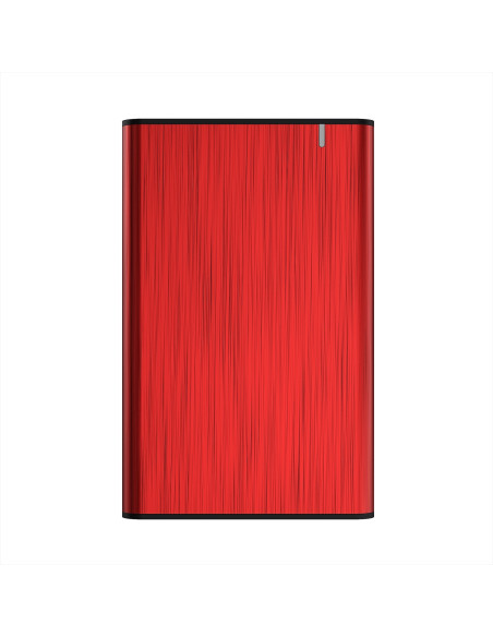 Caja aisens para disco externo 2.5 usb 3.1 rojo ASE-2525RED