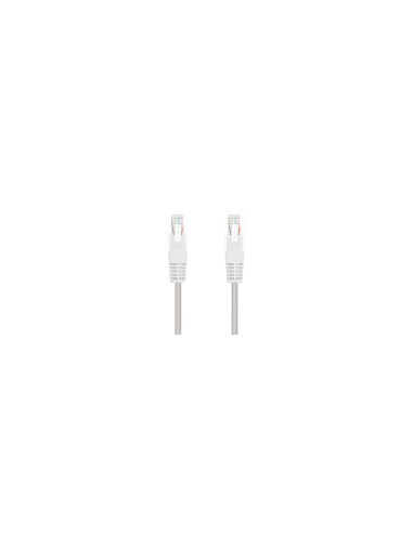 Nanocable Cable Red Latiguillo RJ45 CAT.6 UTP AWG24, Blanco, 30 cm